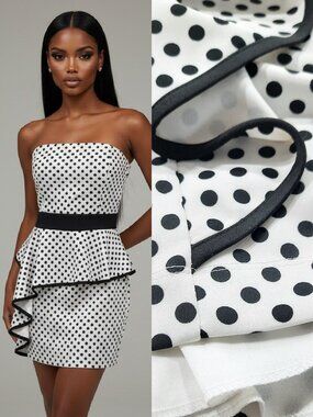 Polka dot strapless mini dress - Emerald Sundae brand - NWT